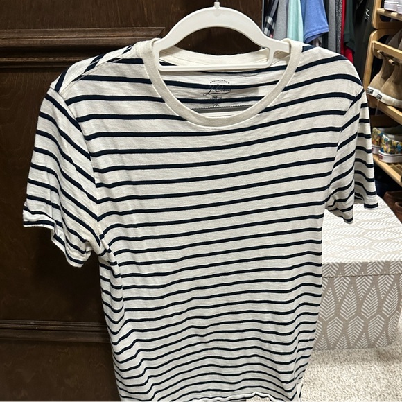 J. Crew Other - Men’s J. Crew Navy and White Striped Short Sleeve Tee - Slim Size Small